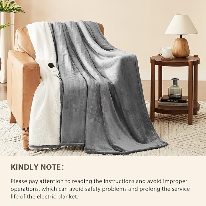 Homemate Electric Heated Blanket Queen Size - Image 7