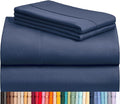 LuxClub 4 PC King Sheet Set, Deep Pockets Wrinkle Free Cooling Bed Sheets Hotel by LuxClub
