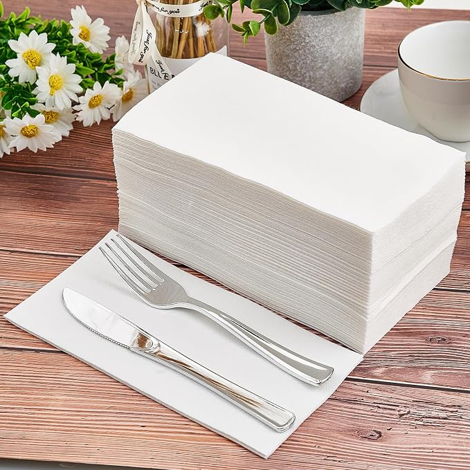 800PACK Disposable Hand Towels for Bathroom, Soft and Absorbent Paper Guest - Image 2
