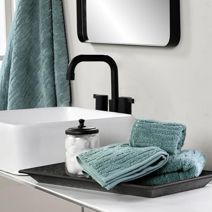 SKL Home CloudSoft 100% Cotton Luxury 6-Piece Towel Set, 600 GSM, Ultra Plush & - Image 6