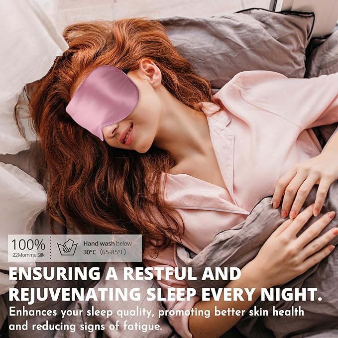 Sleep Mask, Silk Eye Mask for Sleeping - Image 6