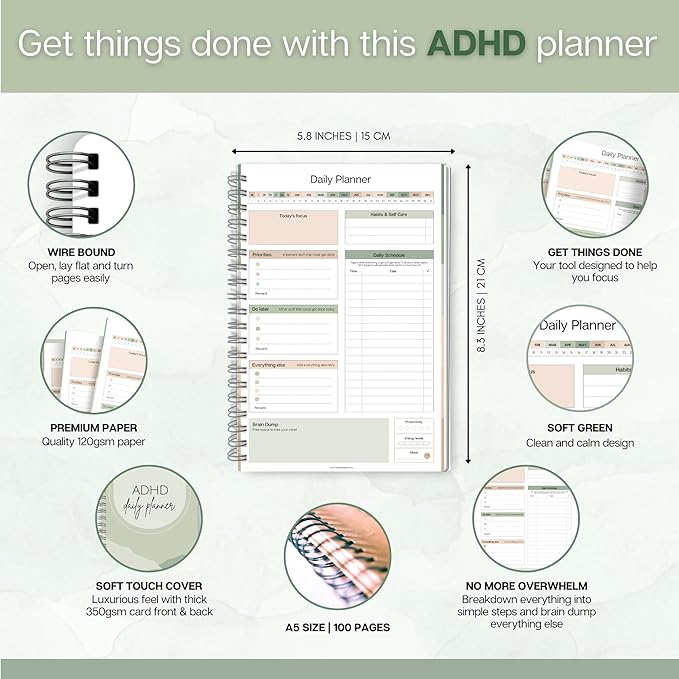 ADHD Daily Planner for Neurodivergent Adults - Image 2