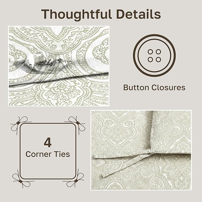 California Design Den 100% Cotton Duvet Cover Queen/Full Only - Image 6