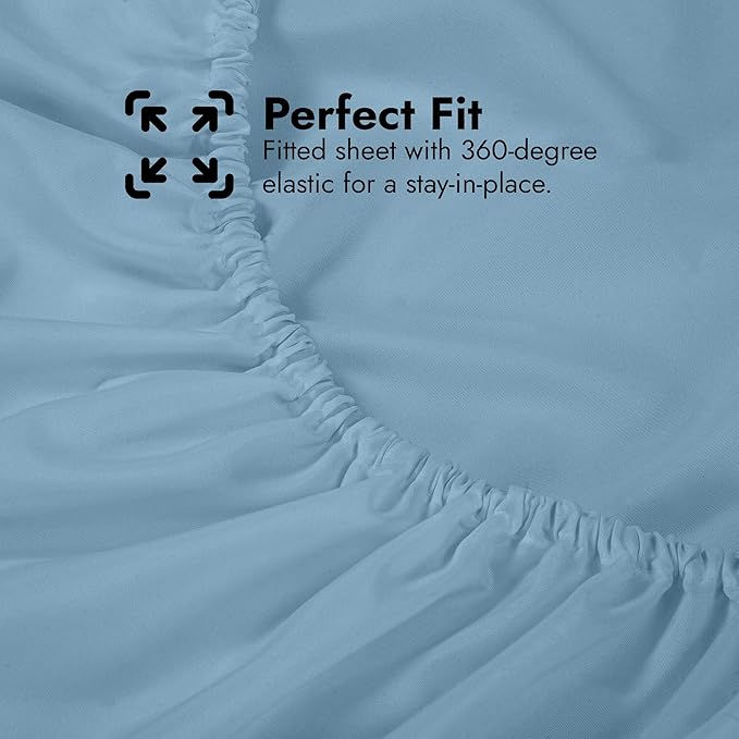 Royale Linens Extra Deep Pocket Queen Fitted Sheet Only-Queen Size Deep Pocket - Image 6