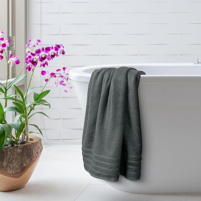 Avalon Towels Bath Towels Set of 4, Size 30 x 60 Inches, Highly Soft and - Image 3