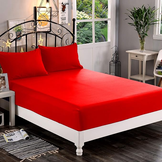 Elegant Comfort 1500 Premium Hotel Quality 1-Piece Fitted Sheet, Softest by ELEGANTCOMFORT