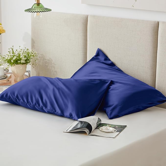 Love's cabin Satin Pillowcase Set of 2 King Size 20x36, Cooling Pillow Covers - Image 5
