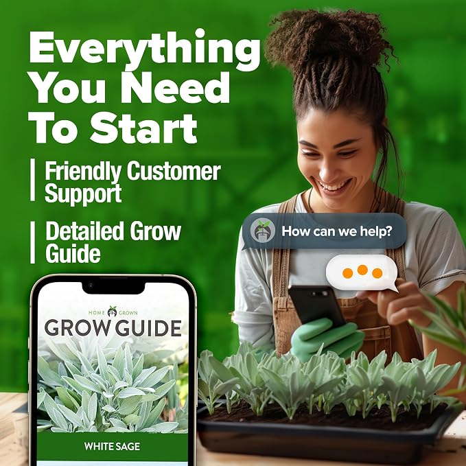 HOME GROWN Non GMO White Sage Seeds 323 Pack Heirloom Seeds - Image 8