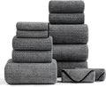 Ultra Soft Bath Towel Set, 12 Piece Family Bathroom Towel Set by BEDDING