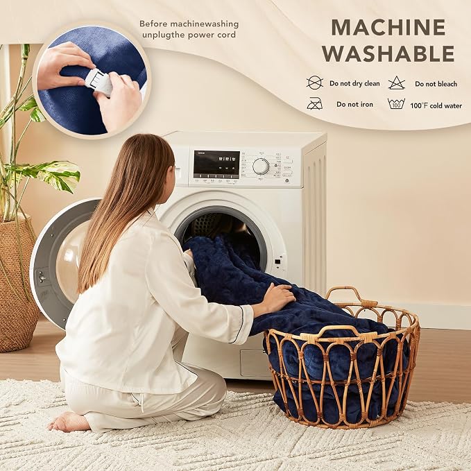 Homemate Electric Heated Blanket Queen Size - Image 7
