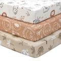 Baby Mini Crib Sheets Boy, Portable 38”x26” Pack and Play Sheets Fitted by FIEMOL