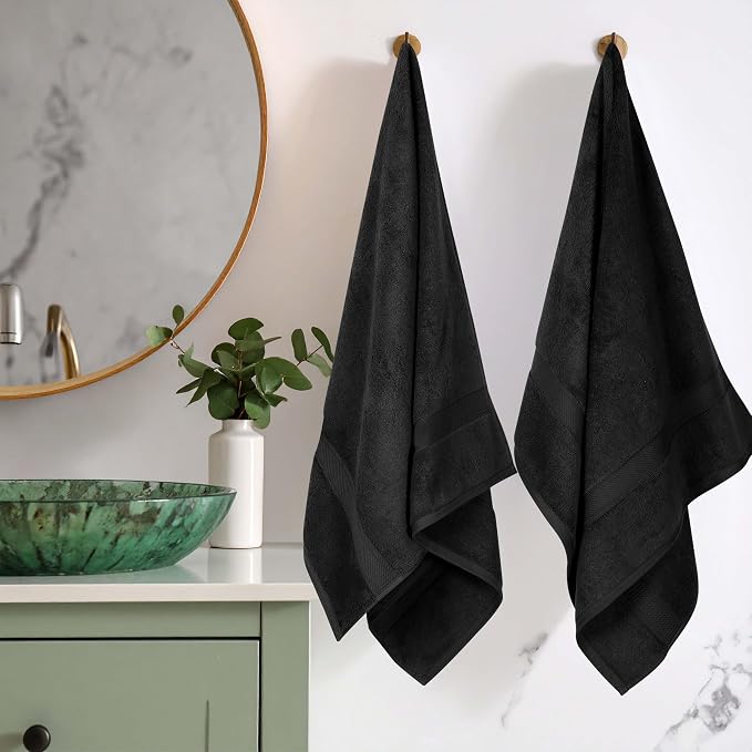 SUPERIOR Egyptian Cotton Pile Bath Towel Set of 2, Ultra Soft Luxury Towels - Image 2