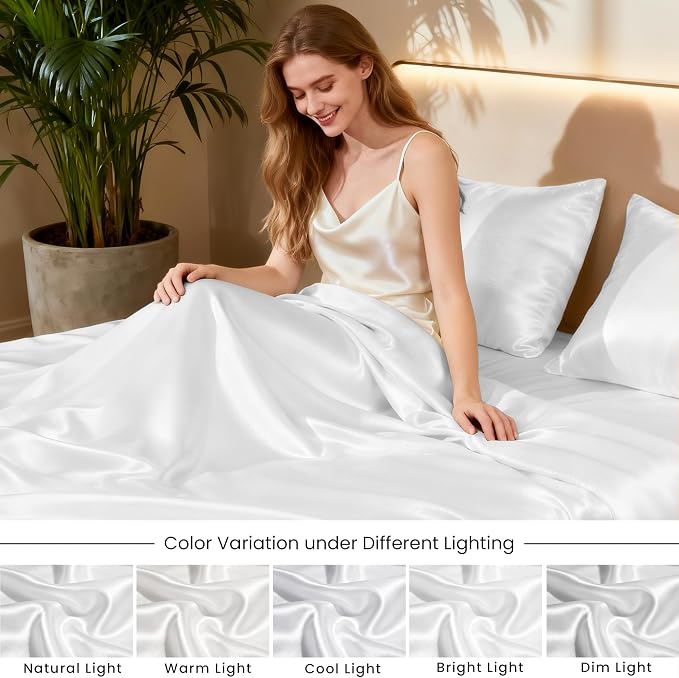Love's cabin Twin XL Satin Sheet Sets - Image 7