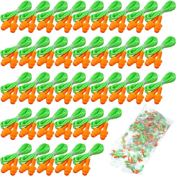 Tondiamo 200 Pairs Ear Plugs Reusable Silicone Earplugs by Tondiamo