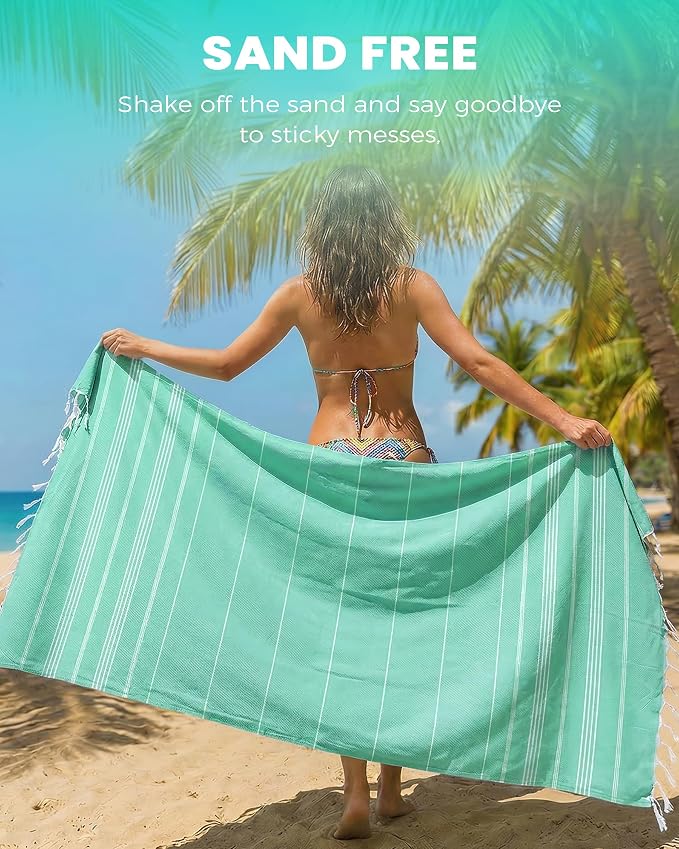 Turkish Beach Towels Swim Towel Long Lounge Chair Accessories Oversized Sand - Image 3