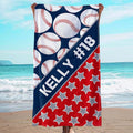 Personalized Beach Towel With Name, Custom Beach Towel with Text, Customized by JML
