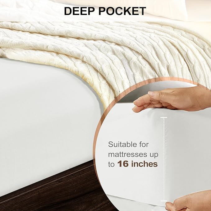 FreshCulture California King Fitted Sheet Only - Image 4
