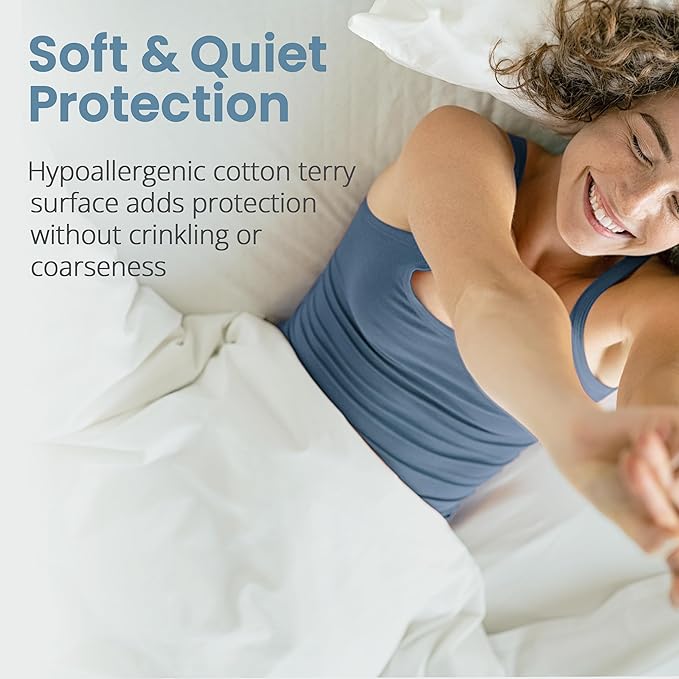 SafeRest Waterproof California King Size Mattress Protector - Image 3