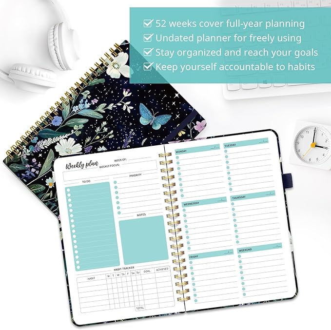 Undated Weekly Planner, Weekly To Do List Notebook - Image 4