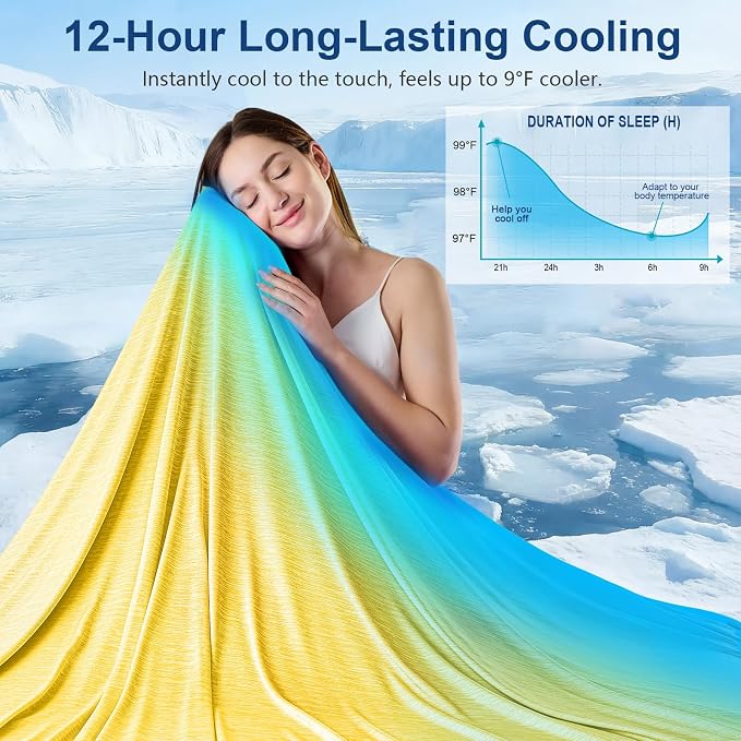 KMUSET Cooling Blanket Queen Size, Double Sided Summer Cooling Blankets - Image 2