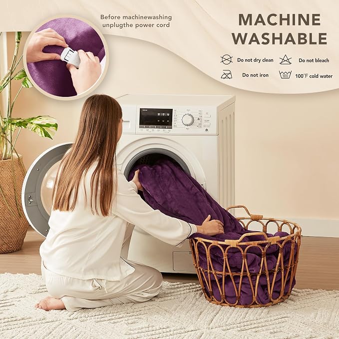 Homemate Electric Heated Blanket Queen Size - Image 7
