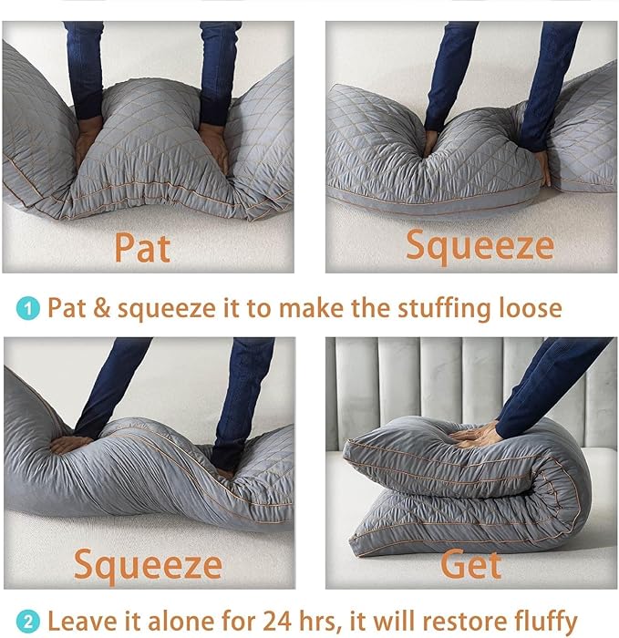 WhatsBedding Memory Foam Body Pillow - Image 6