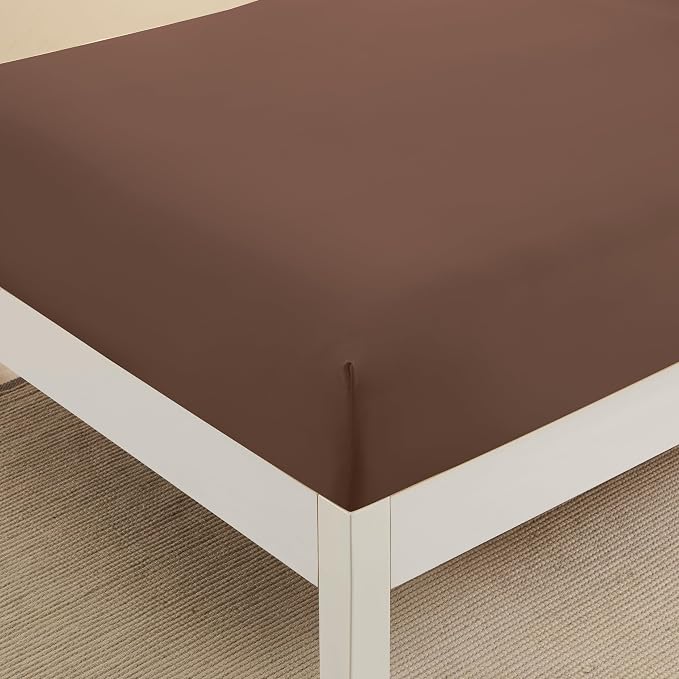 Queen Fitted Sheet Only with Full Elastic & Built in Corner Sheet Straps to - Image 3