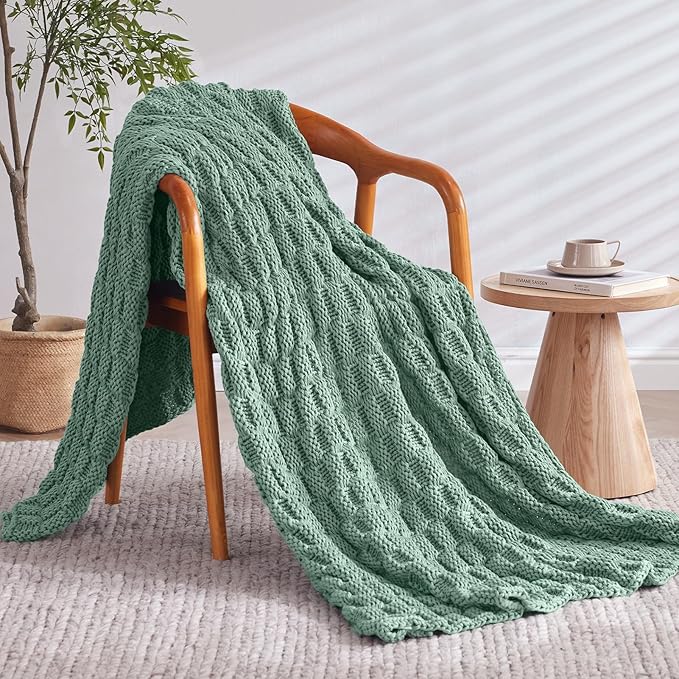 Knitted Weighted Blanket Kids, No Beads Heavy Blanket 36” x 48'' 5lbs, - Image 2