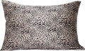 MANSPHIL Leopard Brown Print 100% Silk Pillowcase King Size, Hidden Zipper by MANSPHIL