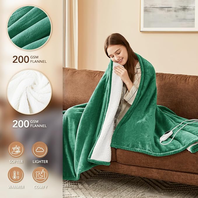 Homemate Heated Blanket Electric Throw - Image 2