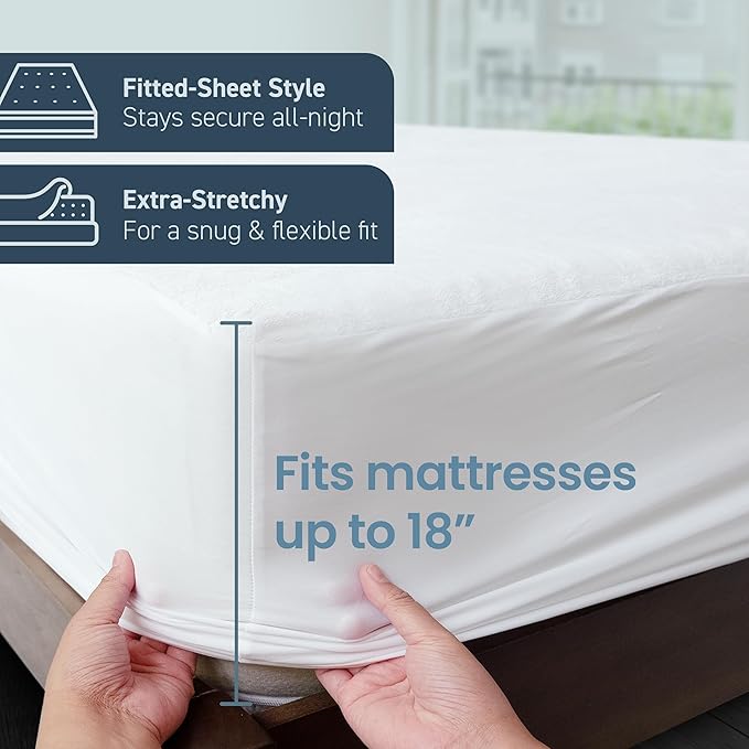 SafeRest Waterproof King Size Mattress Protector - Image 4