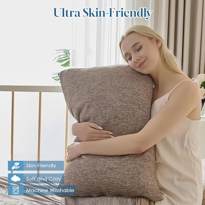 CHOSHOME Cooling Pillow Cases Zipper Pillow Covers Q-Max > 0.45 Zippered - Image 3