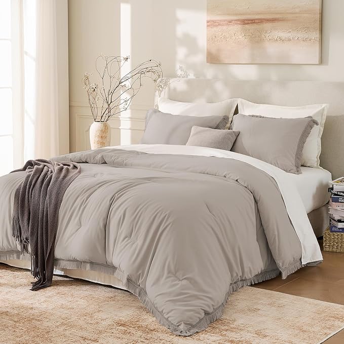 Andency California King Comforter Set Khaki - Image 10