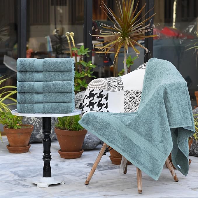 HERCULEAN Large Bath Towels 24 x 50 Pack of 6 | Quick Dry and Highly Absorbent - Image 5