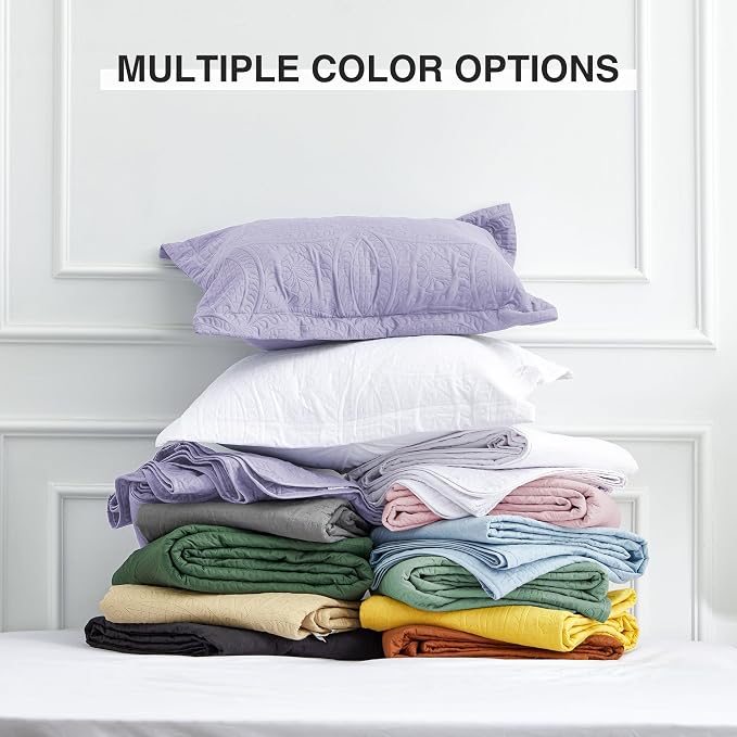 Love's cabin Quilts for Queen Bed Lavender Bedspreads Bedding Set - Image 8