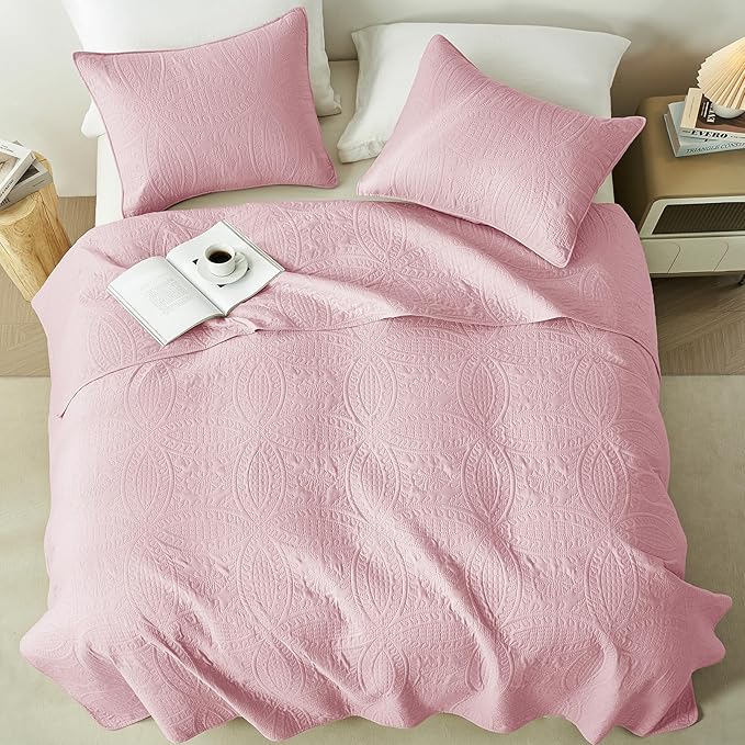 akkialla Full/Queen Quilt Set, Soft Microfiber Coverlet - Image 3