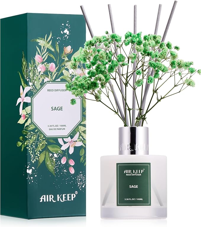 Airkeep Reed Diffuser Set, 3.38 fl oz by Airkeep