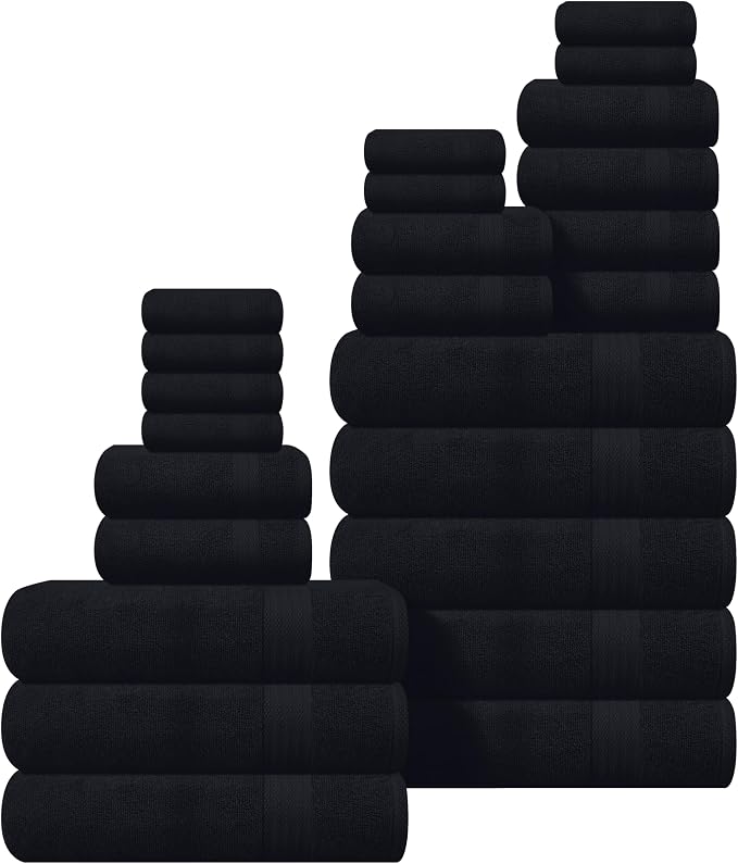 GLAMBURG Ultra Soft 24-Piece Towel Set by GLAMBURG