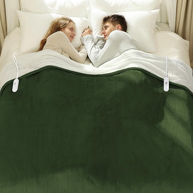 Heated Blanket Queen 84" x 90" by Vellubam