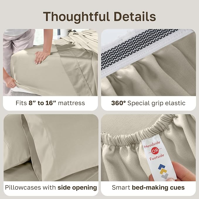 California Design Den Luxury Queen Sheet Set - Image 6