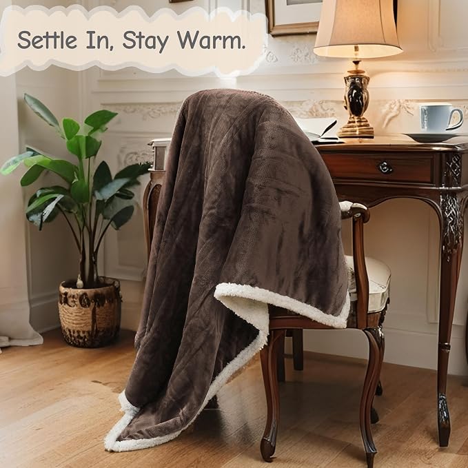 Electric Heated Blanket Queen Size 84"x90", Soft Flannel - Image 9