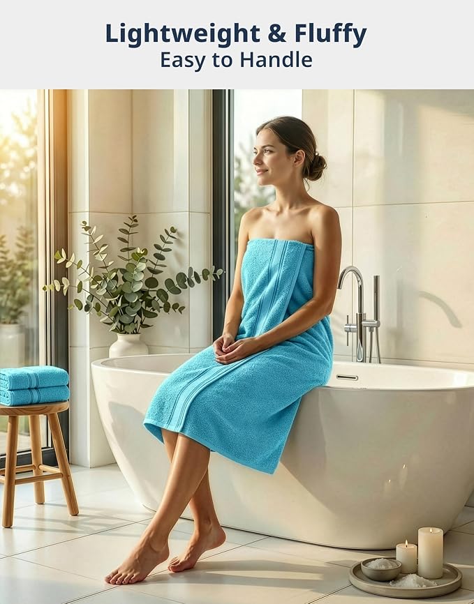 LANE LINEN Luxury Towel Set for Bathroom – 12-Pack 100% Cotton Towels, Zero - Image 2