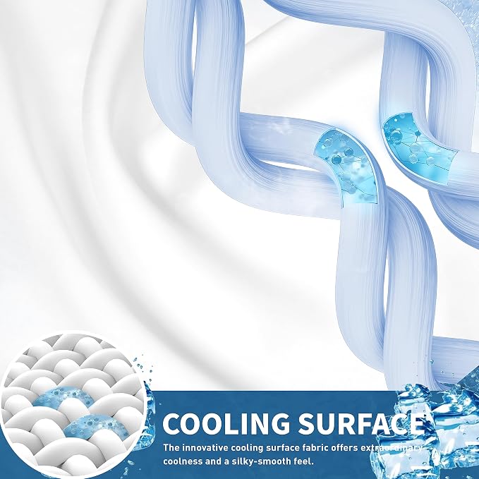 Sunflower Cooling Quilted King Mattress Protector, Mattress Pad Chill Soft - Image 2