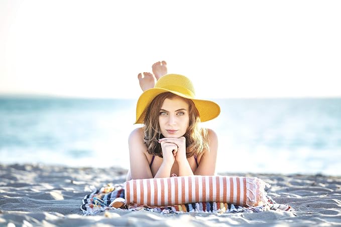Beach Towel 100% Cotton Turkish Beach Towel Adult 38x70 Inch Pre-washed - Image 3