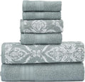 Modern Threads Amaris 6-Piece Reversible Yarn Dyed Jacquard Towel Set by ModernThreads