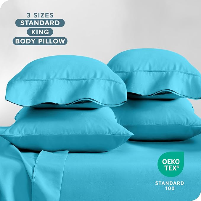 Bare Home Microfiber King Pillowcase Set of 4 - Image 6