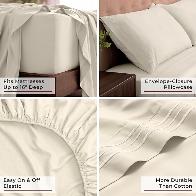 Mellanni California King Sheets Set - Image 5