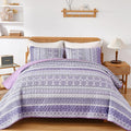 WONGS BEDDING Boho Quilt Set Queen Size, Lightweight Bedspread Coverlet Bedding by WONGSBEDDING