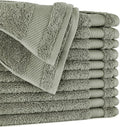BIOWEAVES 100% Organic Cotton 700 GSM Plush Premium Washcloths 13" x 13" GOTS by BIOWEAVES