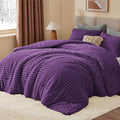 BEDELITE Fleece Twin Comforter Set -Super Soft & Warm Fluffy Purple Bedding by BEDELITE